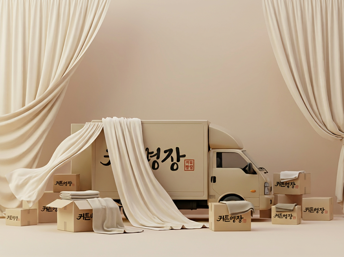 커튼명장 택배 배송